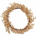 L&auml;ikiv Kuldkollane J&otilde;ulup&auml;rg 50 cm Marjadega - Elegantne Interj&ouml;&ouml;rikaunistus