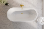 Vann Besco Ziva Glam Graphite, 160 x 75 cm, sifooniga ja &uuml;levooluga slim gold