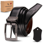 Kahepoolne nahkv&ouml;&ouml; TRESSARI 120 cm must pruun p&uuml;kstele