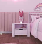 Duru 1600-35 valge modernne &ouml;&ouml;kapp sahtliga