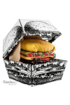 Skarpetki Rainbow Socks Burger 2 Pary 23527-252