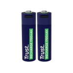 Trust USB-C rechargeable AA batteries, 2-pack - Rechargeable batteries