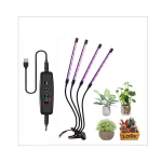 LED Grow Light Plant Grow Light T&auml;isspektriga taimekasvatusvalgusti Siseruumides kasvuvalgusti Klambriga punane sinine 4 pea