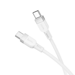 &bdquo;Hoco X109 Energy&ldquo; 60 W silikoonist laadimis- ja andmekaabel, C&ndash;C (L 1M), valge