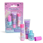 **Martinelia Petite Unicorn Makeup Kit for Kids - Nail Polish, Gloss, Balm - Fruity Scents - Washable**