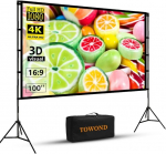 Towond kaasaskantav esitlusekraan 100" 16:9 Projector Screen with Tripod