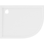 Du&scaron;ialus Mexen Flow Slim, Poolringikujuline asimetrinis, kairinis, 90 x 80 cm, White gloss