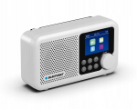 RADIO DR 8WH CYFROWE BIAŁE AKUM. (DAB+/FM/RDS/BT/ZEGAR/ALARM)