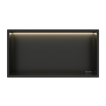 Vannitoa riiul, s&uuml;vistatav Wall-Box One - Must Lediga - 30X60X10 Cm