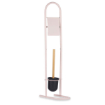 FRESHY metallist tualettpaberi- ja tualetiharja hoidja bambuselementidega