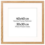 Looduslik raam passe-partout'ga fotodele suurusega 40x40 cm, passe-partout'ga 30x30 cm