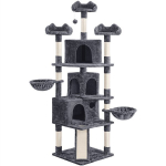 Kassi kraapimispuu, 194 cm, tumehall