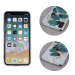 Kullaga kaunistatud "Gold Glam" &uuml;mbris iPhone 11 lehtedega