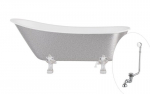 Vann Besco Olaya Glam 160, Silver+Chrome, sifooniga &uuml;levooluga Klik-klak Chrome