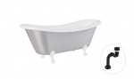 Vann Besco Amelia Glam 190, Silver+White, sifooniga Klik-klak Black