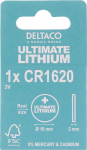 DELTACO Ultimate liitiumpatarei 3V, CR1620, 1 tk pakis / ULT-CR1620-1P