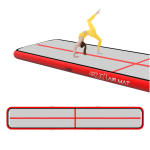 T&auml;ispuhutav akrobaatika treeningrada AIR MAT 6 &times; 1 &times; 0,15 m koos pumbaga &ndash; treeninguteks ja aktiivseks liikumiseks