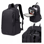 Must linnaseljakott noortele, t&ouml;&ouml;ks ja reisidele, 22 l, 15,6" s&uuml;learvutile, veekindel. SUPER FIVE FB700 Black.