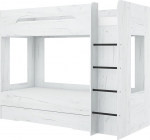 Korrusvoodi Meblocross Blanc 200x80 cm, valge MDF