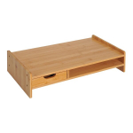 Monitorialus sahtlitega, lauakorraldaja, naturaalne v&auml;rv, 49&times;25,5&times;11,5 cm, 1 tk