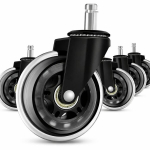 5-ių ratukų rinkinys Ikea kėdėms, juodas