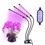 Kolme otsaga LED-kasvulamp reguleerimisega