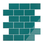 Veekindlad 3D plaadikleebised Veelike T&uuml;rkiissinine 30,5x30,5 cm 12 t&uuml;kki, 30,5x30,5 cm