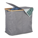 Pesukorv 50x54x33.5cm, 74L., hall/helepruun