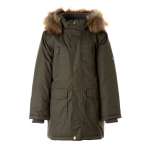 Huppa Poiste talveparka ROMAN 2, dark green