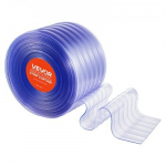 PVC ribakardin, 45.7x0.3 m, l&auml;bipaistev, sooneline plast, rullina
