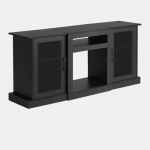 TV-alus, 147x37x68.5 cm, must, puidust panipaik