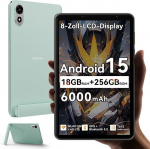 Tahvelarvuti Blackview ZENO 1 8" FHD AI x Android 15, RAM 18 GB ROM 256 GB/SD 2 TB, 6000mAh Widevine L1 1080P WPS Roheline