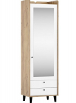 Riidekapp Meblocross Dolce DOL-21, pruun/valge