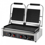 Paninigrill, 48x23 cm roostevabast terasest topelt v&otilde;ileivapress, h&otilde;bedane, elektriline