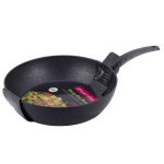 MARMORIST PANN, PAKS, S&Uuml;GAV WOK 32 CM, INDUKTSIOON, KAMILLE