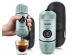 WACACO NANOPRESSO ARCTIC BLUE k&auml;sitsi t&ouml;&ouml;tav jahvatatud kohviaparaat koos vutlariga, arktiline sinine