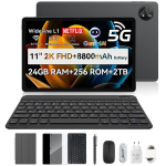 Tahvelarvuti Blackview ZENO 10 Tablette 11" FHD AI Android 15, RAM 24 GB ROM 256 GB/SD 2 TB, 8800mAh Widevine L1 1080P WPS - Must