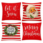 Dekoratiivsete j&otilde;uluteemaliste padjakatete komplekt, 4 tk.