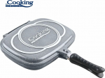 Topelt&uuml;kk grillpann, valualumiinium, 32x24x7.5 cm HR-ZCT-32DG, COOKING BY HEINNER