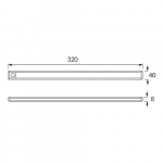 LED-valgusti liikumisanduriga SEWERYN, 32cm, 1.6W, 4300K, 205Lm, IP20