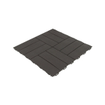 Terrassiplaat, 56,3 x 56,3 x 1,3 cm, pruun