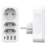 USB-C pordiga pikendusjuhe/jaotur, 7-&uuml;hes, valge
