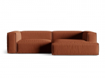 L-kujuline pehme nurgadiivan Micadoni Home Nuria, Brick