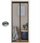 Went magnetiline s&auml;&auml;sev&otilde;rk uksele 110 &times; 200 cm, must
