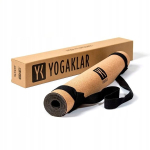 Sportlik joogamatt korgist kummiga 185 x 65 cm, Sporto kilimėlis jogai kam&scaron;tinis su guma 185 x 65 cm