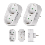 Entac 2-pistikupesa, 2 tk