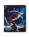 Teemanttikand, Astronaut kuu peal, 30x40, Oh-art, EJ1618