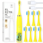 Elektriline hambahari LIVMAN DM-108 lastele, millel on 4 harjamisrežiimi ja 7 lisapead, 1W