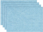 Dekoratiivne lauamattide komplekt Artoid Mode helesinine 4 tk 30x45 cm, 30x45 cm