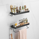 Ilma puurimiseta seinale kinnitatav k&ouml;&ouml;giriiul CZKDTT 35 cm must